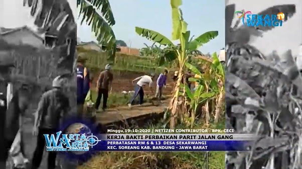 Kegiatan Kerja Bakti Perbaikan Parit Jl Gang Rw 06 & 13 Desa Sekarwangi